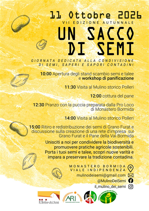 Settima edizione di â€œUn sacco di semiâ€ - Domenica 11 settembre