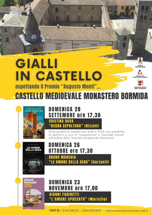 Gialli in Castello...Aspettando il premio "A. Monti". Cristina Rava presenta il libro "Degna sepoltura"